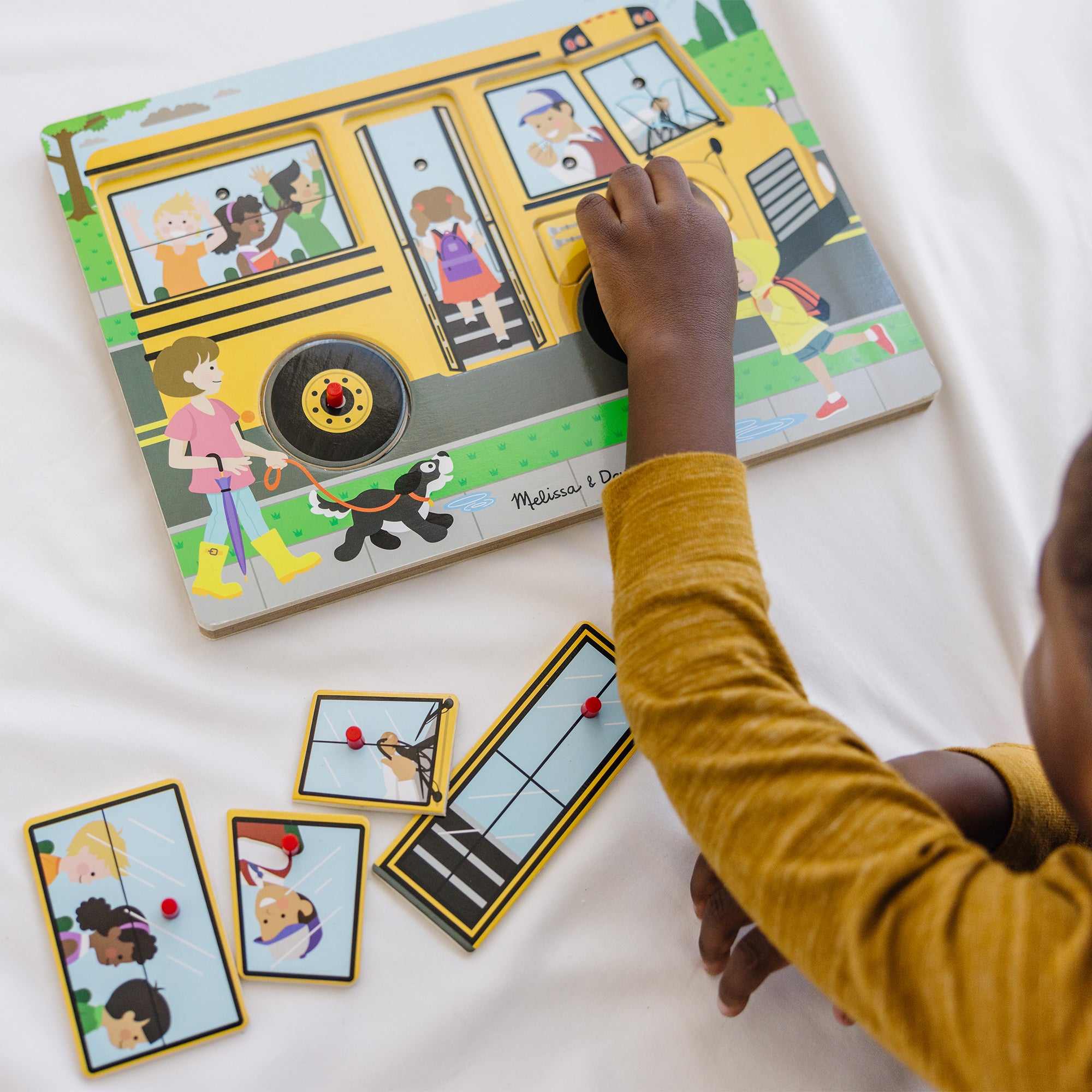 Melissa & Doug The Wheels on the Bus Song Puzzle - 6 Pieces - Image 10