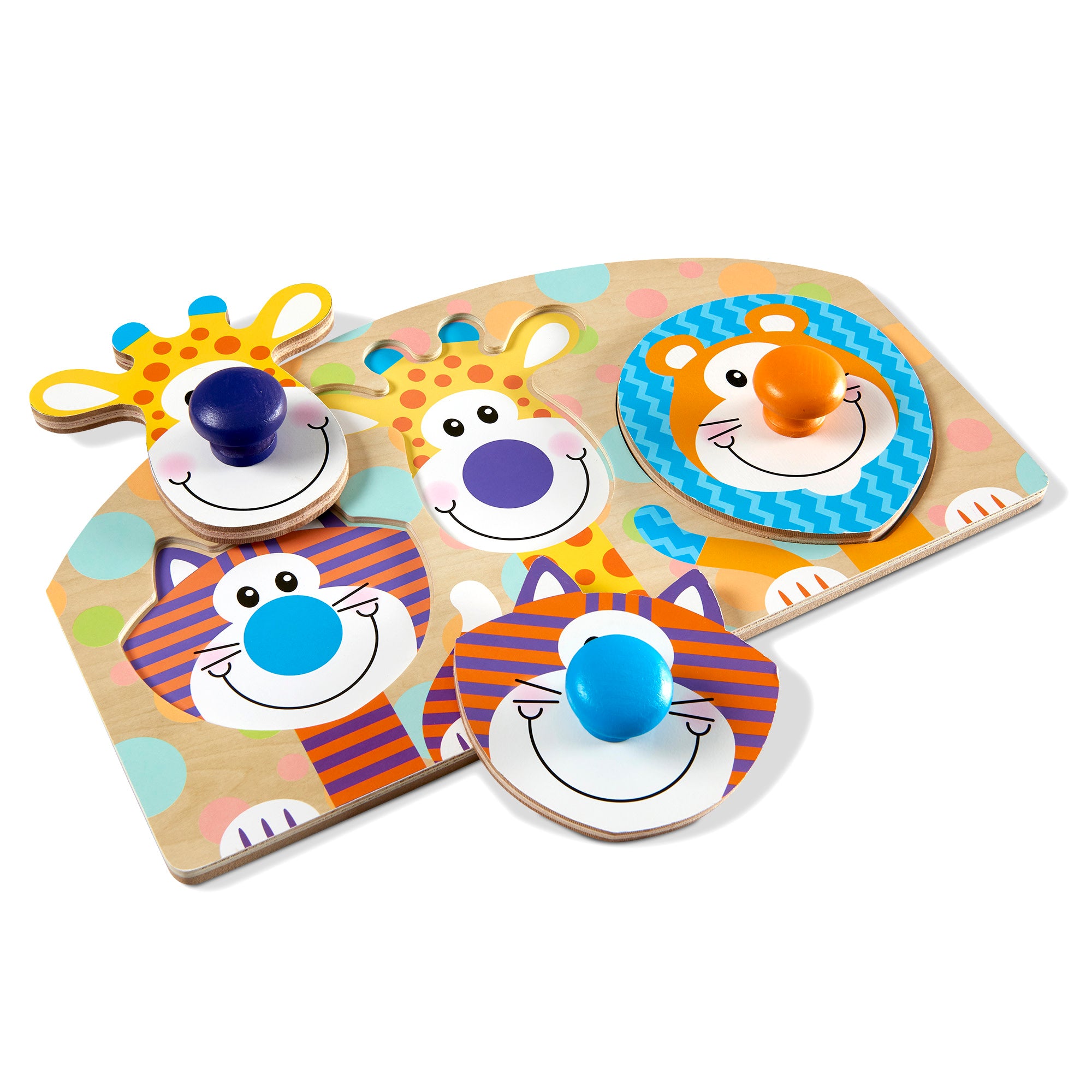 Melissa & Doug Safari Jumbo Peg Puzzle - 3 Pieces