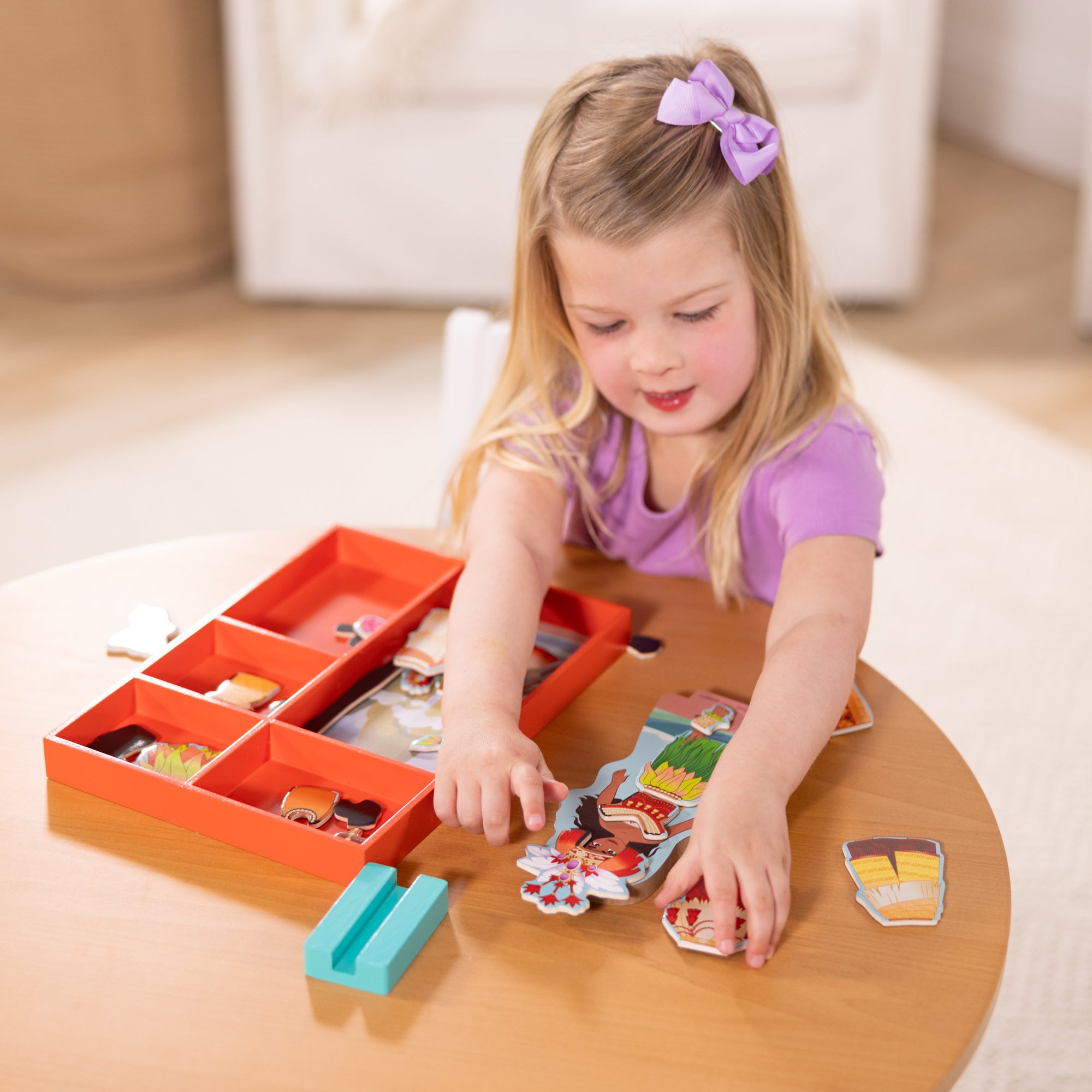 Melissa & Doug Disney Princess Moana Wooden Magnetic Dress-Up Play Set - Image 2