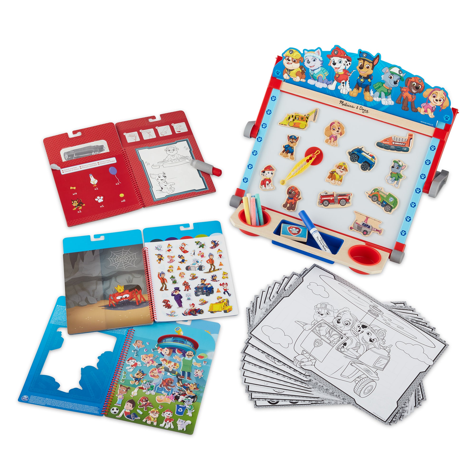 Melissa & Doug PAW Patrol Wooden Tabletop Art Center - Image 4