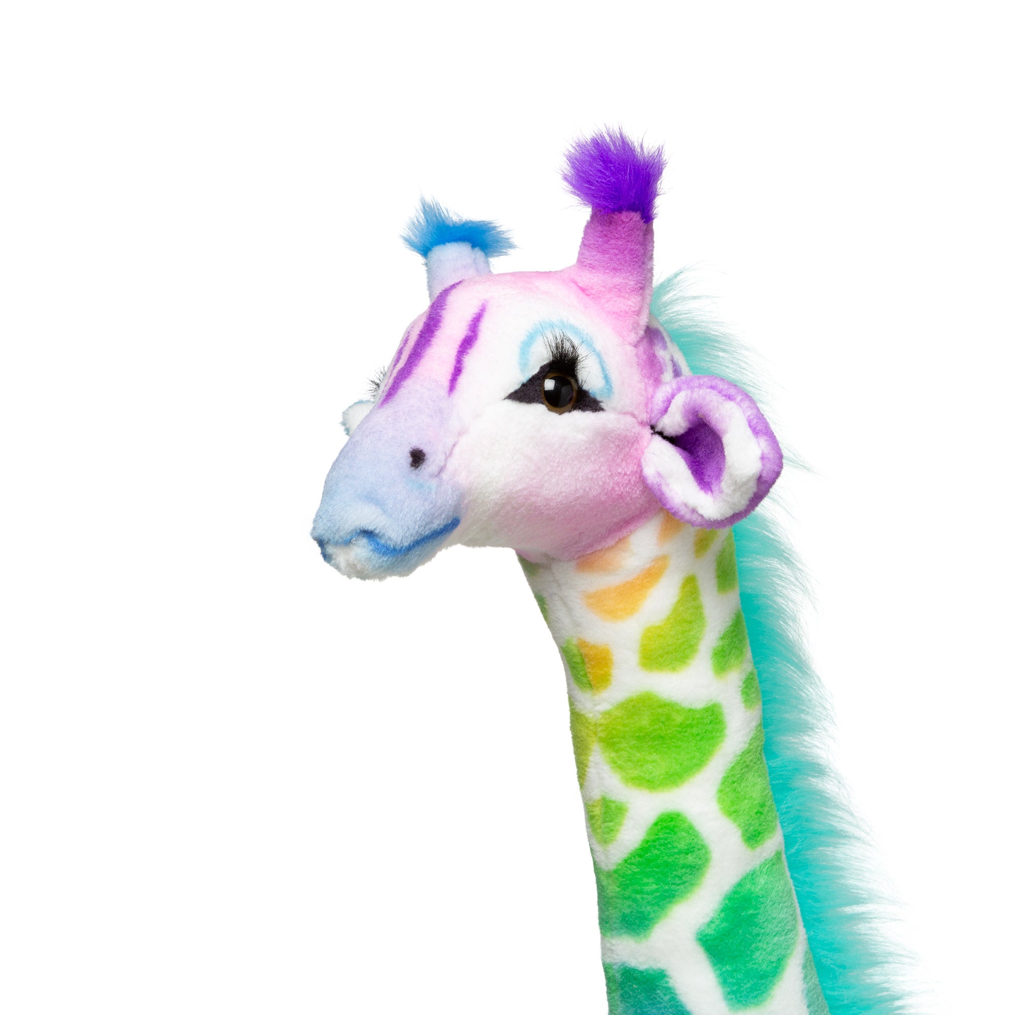 Melissa & Doug Rainbow Giraffe Lifelike Plush - Image 4