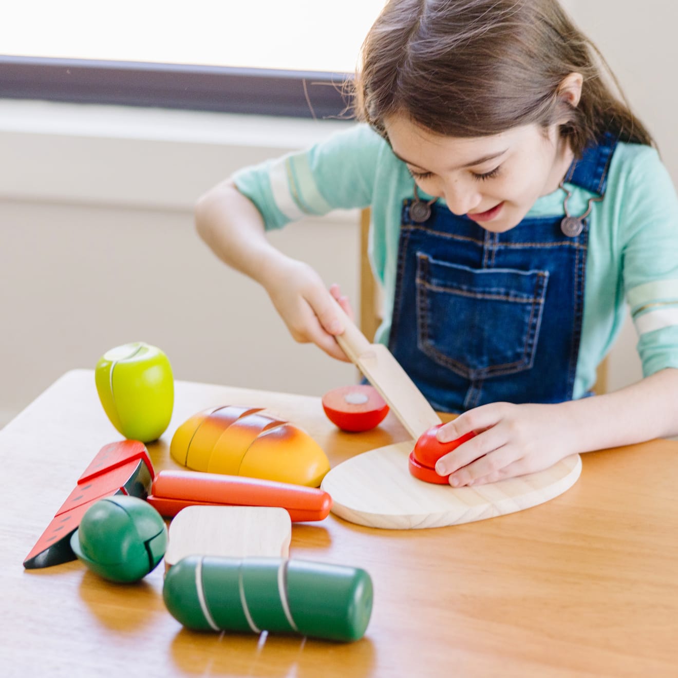 Melissa & Doug Cutting Food - Wooden Play Food - Image 2
