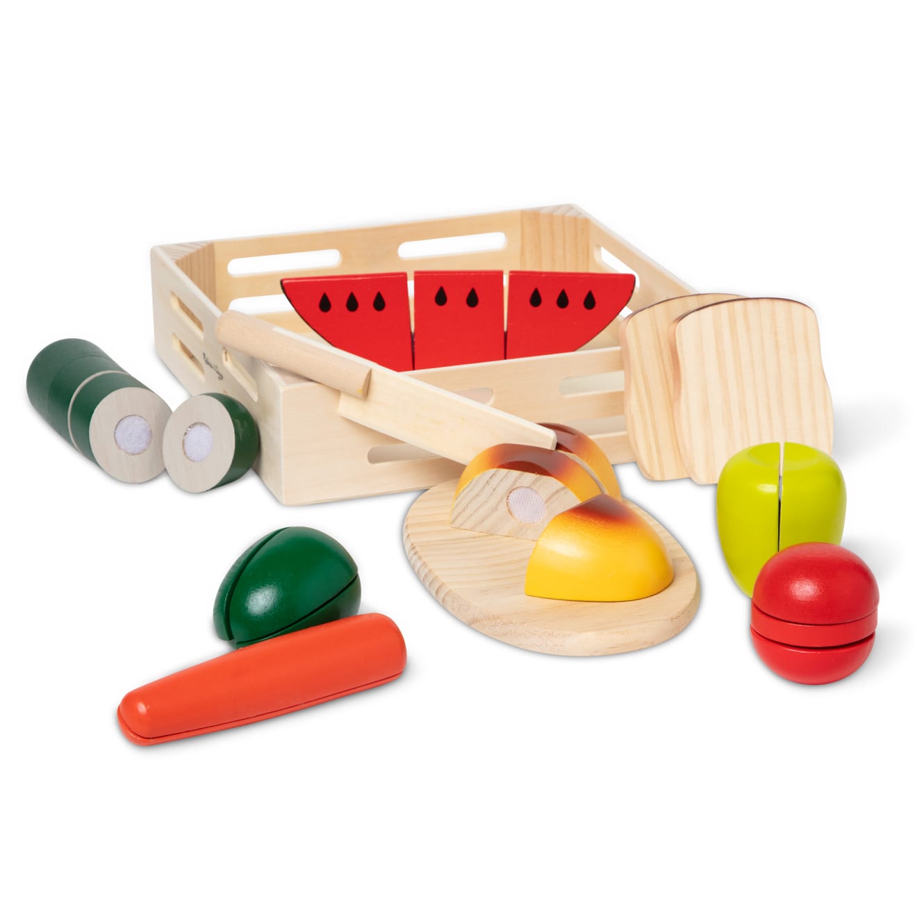 Melissa & Doug Cutting Food - Wooden Play Food - Image 4