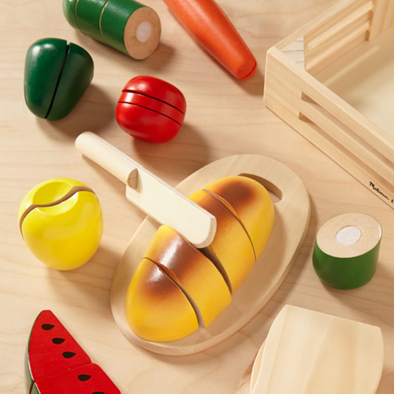 Melissa & Doug Cutting Food - Wooden Play Food - Image 9
