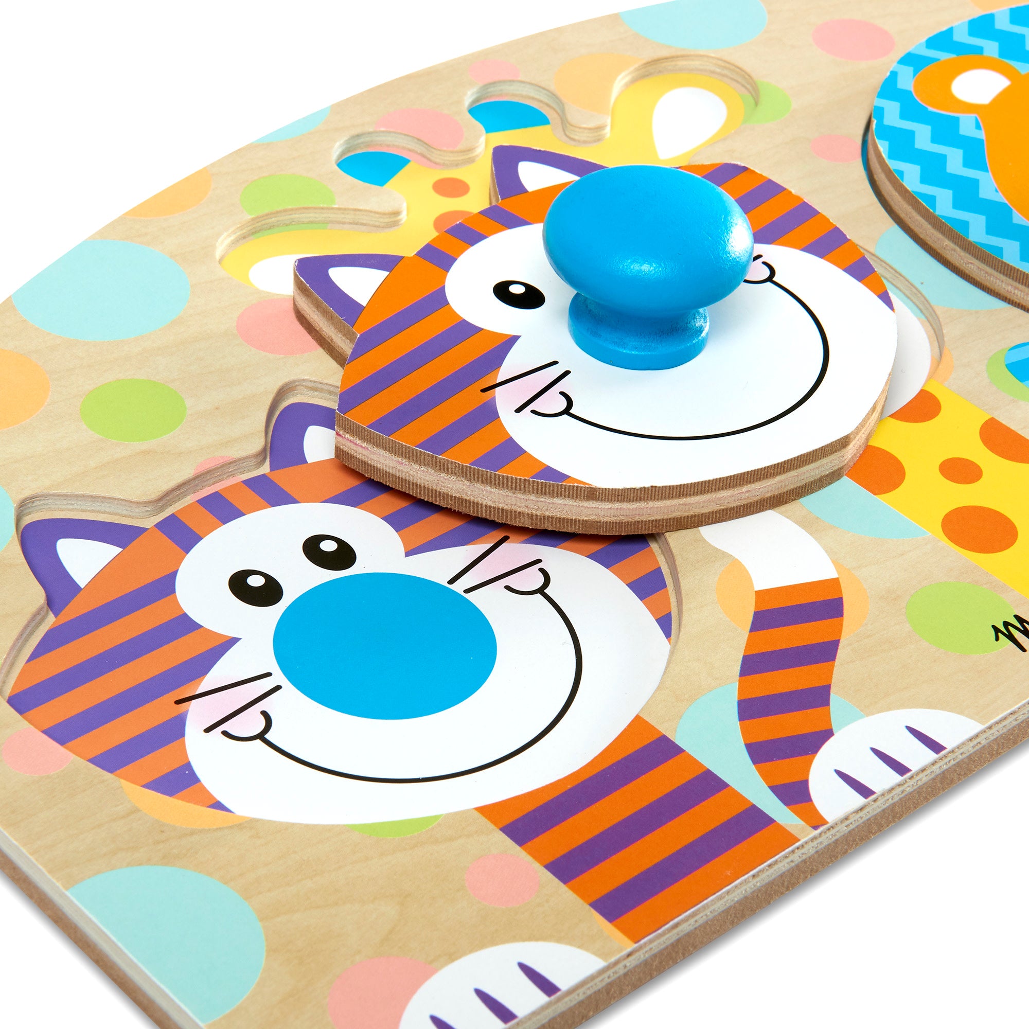 Melissa & Doug Safari Jumbo Peg Puzzle - 3 Pieces - Image 7
